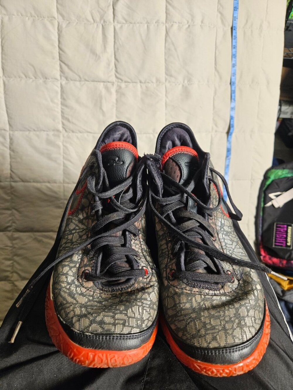 Nike Black Gray Basketball Shoes Men's 10